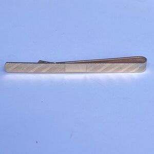 Krementz USA Tie Clip Yellow Gold Tone